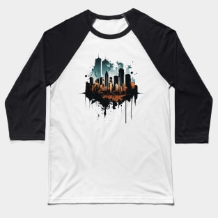 Cityscape Baseball T-Shirt